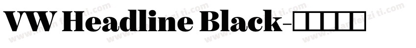 VW Headline Black字体转换